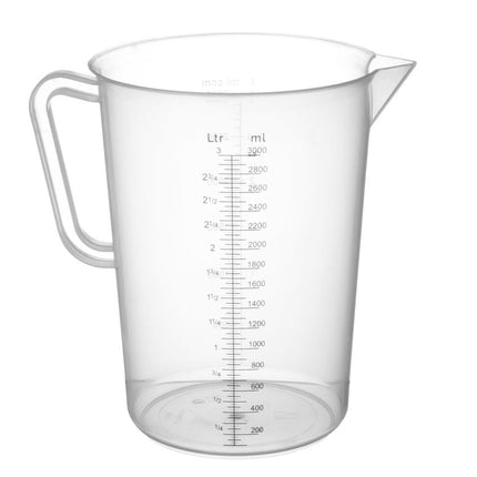 Polypropylene Measuring Jug with Gradation | HENDI | 3L | Ø160x240mm