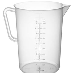 Polypropylene Measuring Jug with Gradation | HENDI | 5L | Ø190x270mm
