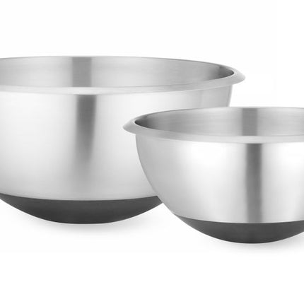 Mixing Bowl with Rubber Base | HENDI | 3L Capacity | Ø265x(H)125mm