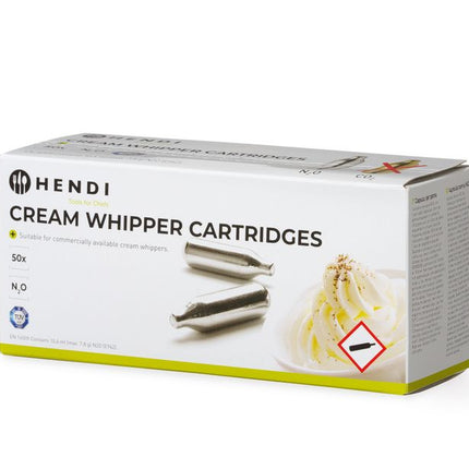 Cream Whipper Chargers | HENDI | 50 pcs | N₂O 2