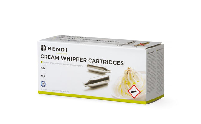 Cream Whipper Chargers | HENDI | 50 pcs | N₂O 2