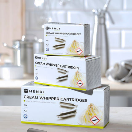 Cream Whipper Chargers | HENDI | 50 pcs | N₂O 4