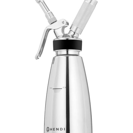 Thermo Whipper 0.5L with Cleaning Brush and Nozzles | HENDI | Double-Walled Stainless Steel