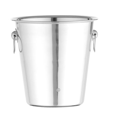 Champagne Cooler with Ring Handles | BarUp | 3.3L | Silver | Ø220x190mm