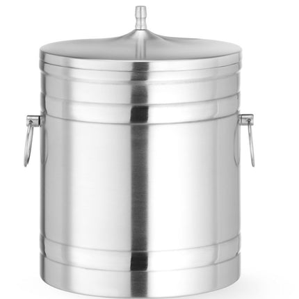 Double-Walled Ice Bucket | BarUp | 5L | Silver Stainless Steel