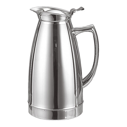 EMGA Double-Walled Vacuum Jug | Stainless Steel 18/10 | Hinged Lid with Pouring Spout | 0.75 L 1