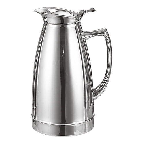EMGA Double-Walled Vacuum Jug | Stainless Steel 18/10 | Hinged Lid with Pouring Spout | 0.75 L 1