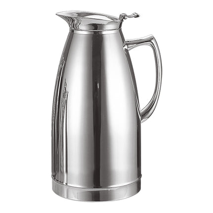 Stainless Steel 18/10 Vacuum Jug with Hinged Lid | EMGA | 1.5 L | H24 cm 1