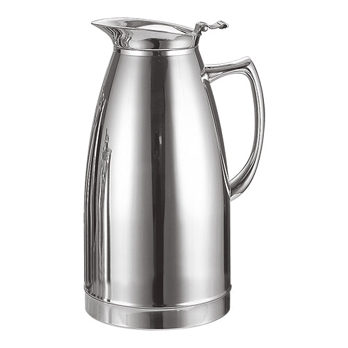 Stainless Steel 18/10 Vacuum Jug with Hinged Lid | EMGA | 1.5 L | H24 cm 1