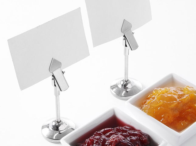 Menu Card Holder with Clamp | HENDI | Ø40x104mm 2