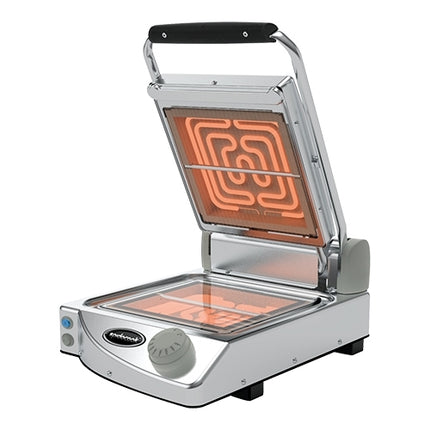 Smooth Contact Grill | SpidoCook Spidoglass | Ceramic Glass Plates | 1,500 W | 25 x 25 cm Work Surface 1