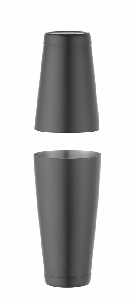 Tin-on-Tin Boston Shaker | BarUp | 0.8L | Black | Ø90mm 2