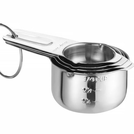 Measuring Cup Set of 4 | Stainless Steel | HENDI