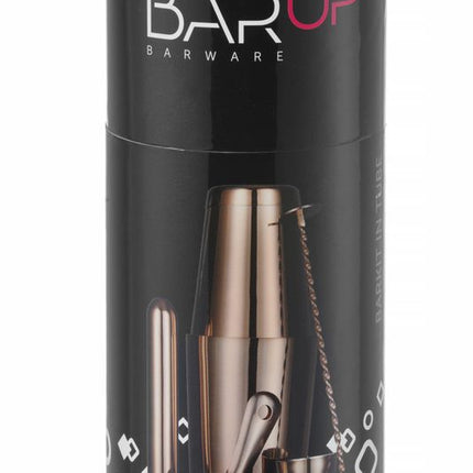 Copper Bartender Tool Kit in Tube | BarUp | Ø120x320mm