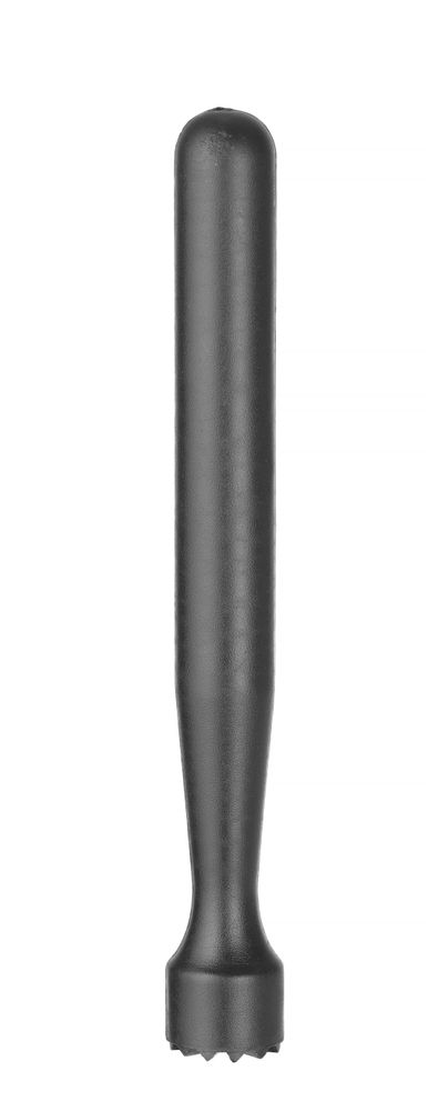 Profiled Star-Shaped Muddler | BarUp | Black ABS | ⌀34x207mm