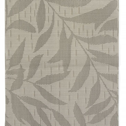 Light Grey Leaves Design PVC Placemat Set of 6 | HENDI | 450x300mm