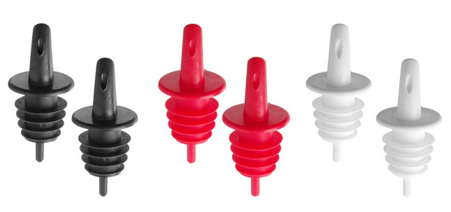Free Flow Pourers | BarUp | Black, White, Red | EVA Material