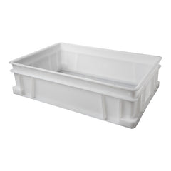 HDPE Stacking Container | Denox | White, Stackable | 60 x 40 x H17 cm | 30 L 1