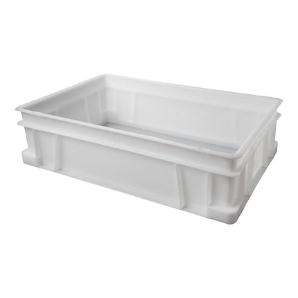 HDPE Stacking Container | Denox | White, Stackable | 60 x 40 x H17 cm | 30 L 1