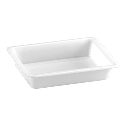 Denox White Polypropylene Rest Tray | Stackable Dishwasher Safe | 30 x 21 x H6.5 cm | 2 L 1