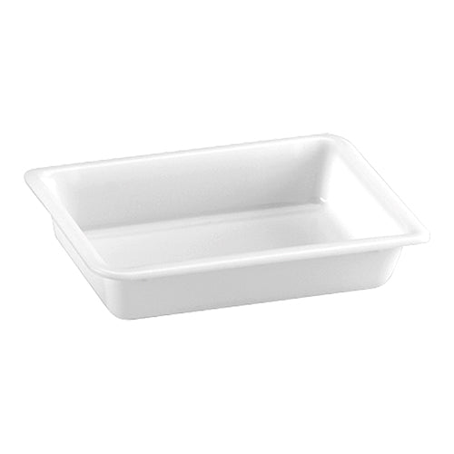 Denox White Polypropylene Rest Tray | Stackable Dishwasher Safe | 30 x 21 x H6.5 cm | 2 L 1