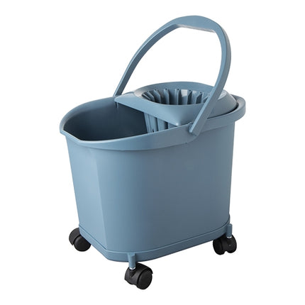 Denox Blue Plastic Mop Bucket with Wringer | Mobile | 16 L | W40.5 x D29.5 x H34 cm 1