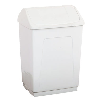 Denox Disposal Bin with Swing Lid | 55 L | White PP | 42 x 32 x H62 cm 1
