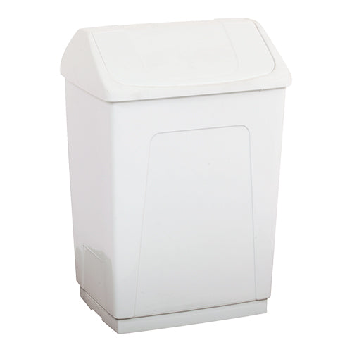 Denox Disposal Bin with Swing Lid | 55 L | White PP | 42 x 32 x H62 cm 1