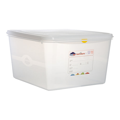 Denox Transparent PP GN 2/3 Food Container | Airtight Seal | 19 L | 200 mm 1