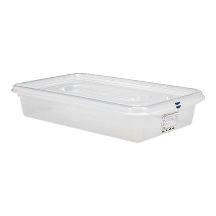 Denox Transparent PP GN 1/1 Food Container | 13 L | 100 mm 1