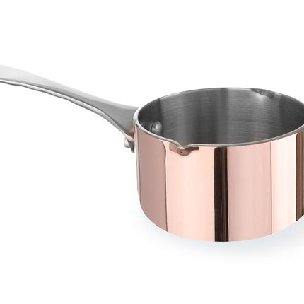 Small Sauce Pan with Spout 0.05L Ø50x30mm | HENDI 3-Ply Copper/Aluminium/Stainless Steel