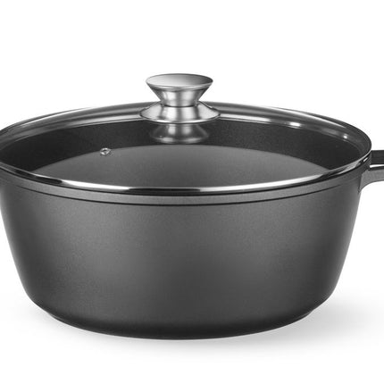 Non-Stick Casserole with Lid | HENDI | 7.5L | Black | 387x310x130mm