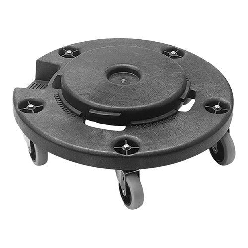 Food Container Dolly | Trust | Black HDPE | 113 kg Load Capacity | 4 Swivel Wheels | W46.4 x H16.8 cm 1