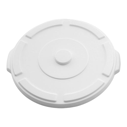 Trust Round Polypropylene Food Container Lid | White | For 75 L Container | Ø50.7 x H6.6 cm 1