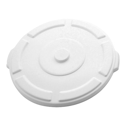 Trust Round Polypropylene Food Container Lid | White | For 121 L Container | Ø57 x H5.9 cm 1