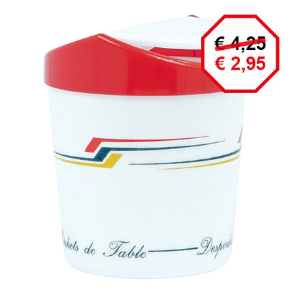 Table Waste Bin with Spring Lid | EMGA | Plastic | 1.5 L | Ø14 x H18 cm 1
