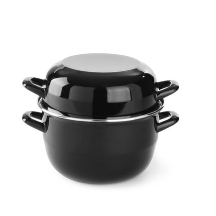 Mussel Pan with Lid | HENDI | 3.4L | Ø220x195mm | Enamel Finish
