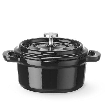 Enameled Cast Iron Casserole | HENDI | 0.27L | Black