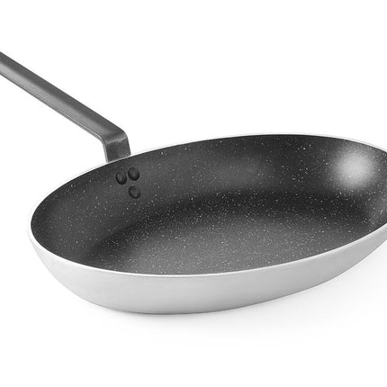 Oval Fish Frying Pan with Induction Base | HENDI | 280x400x55mm