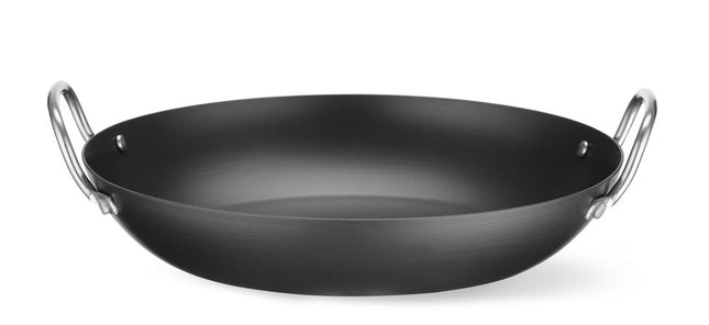 Serving Pan with Stainless Steel Handles | HENDI | Ø264x297mm | Carbon Steel