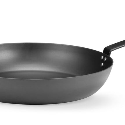 Deep Carbon Steel Frying Pan | HENDI | Ø327x593mm