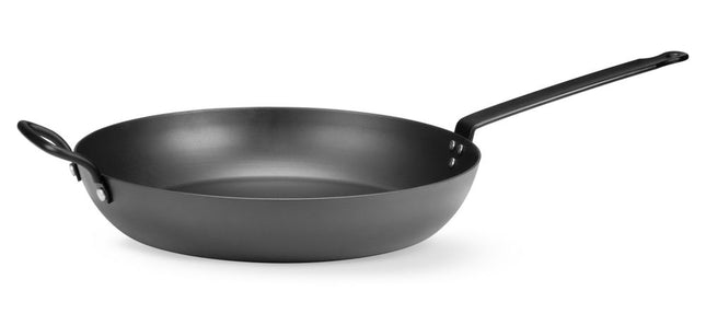 Deep Carbon Steel Frying Pan | HENDI | Ø327x593mm