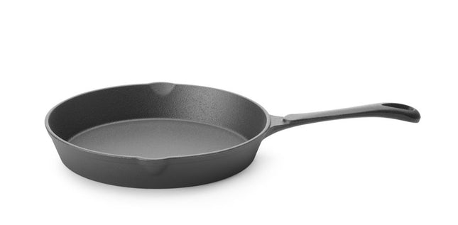 Cast Iron Skillet 250mm | HENDI | Black | Round | 40mm Depth