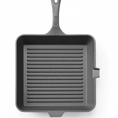Cast Iron Grill Pan | HENDI | Black | 250x250x50mm | Square