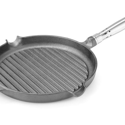 Cast Iron Grill Pan with Spouts | HENDI | 398x265x48mm