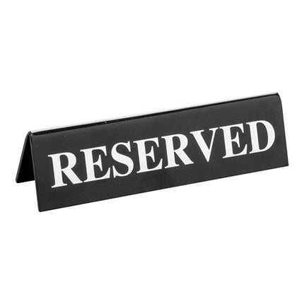 Black Polystyrene Double-Sided Table Sign | EMGA | 17.5 x 3 x H7 cm 1