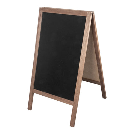 Double-Sided Blackboard Pavement Sign | EMGA | HDF Blackboard, Brown | 66 x 44 cm 1