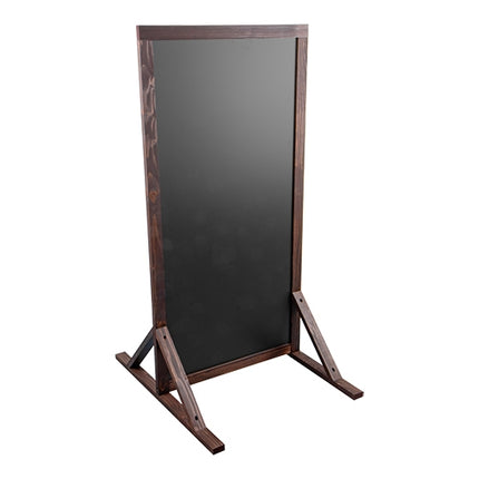 Blackboard Pavement Sign with Wooden Frame | EMGA | ABS Blackboard, Brown | 108 x 51 cm 1