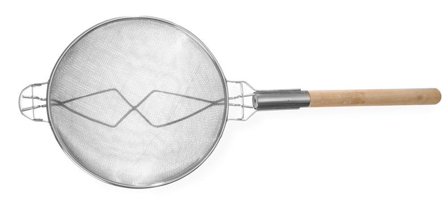 Double Mesh Sieve with Wooden Handle and Reinforcing Bracket | HENDI | 788x305x150mm