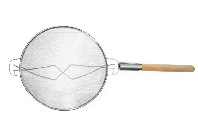 Double Mesh Sieve with Wooden Handle and Reinforcing Bracket | HENDI | 840x355x190mm